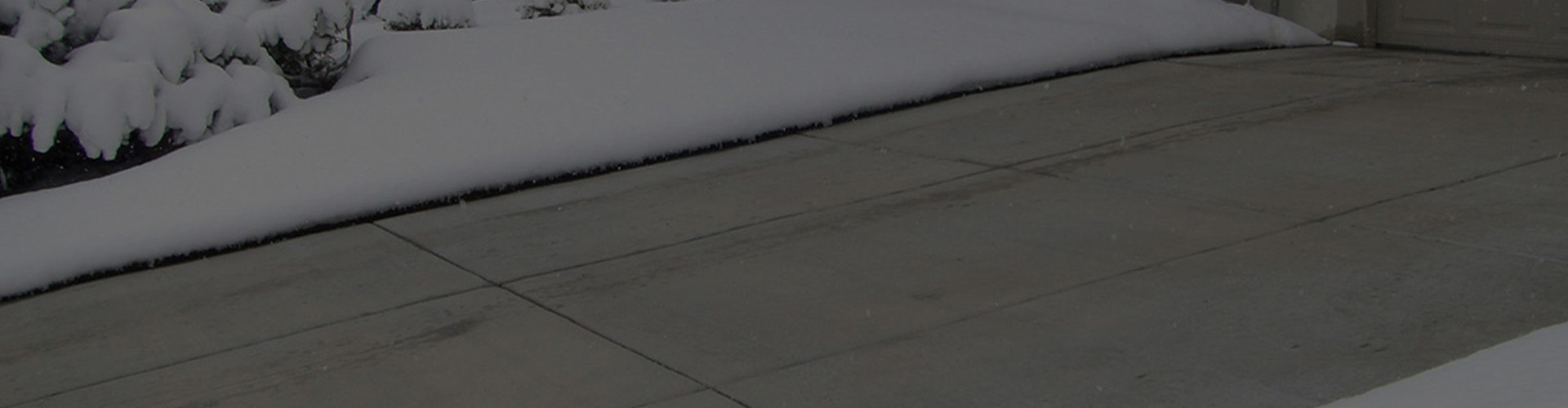 Radiant heated driveway systems
